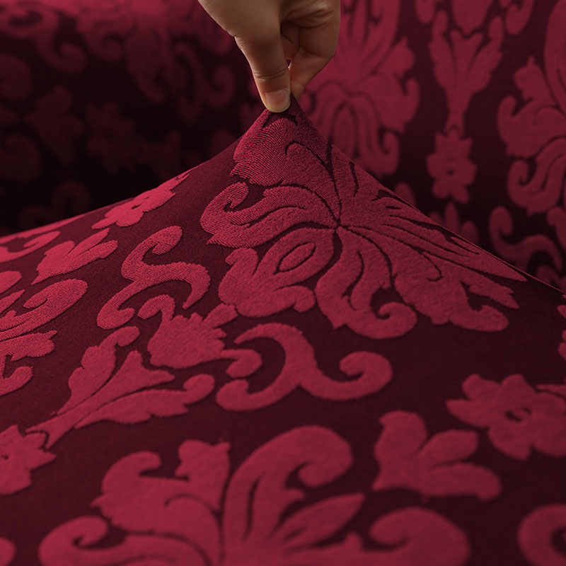Elegant Ruffled Box Cushion Sofa Slipcover