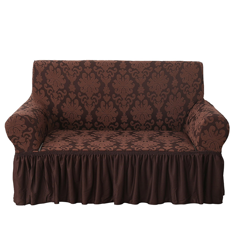 Jacquard Damask Box Cushion Slipcover
