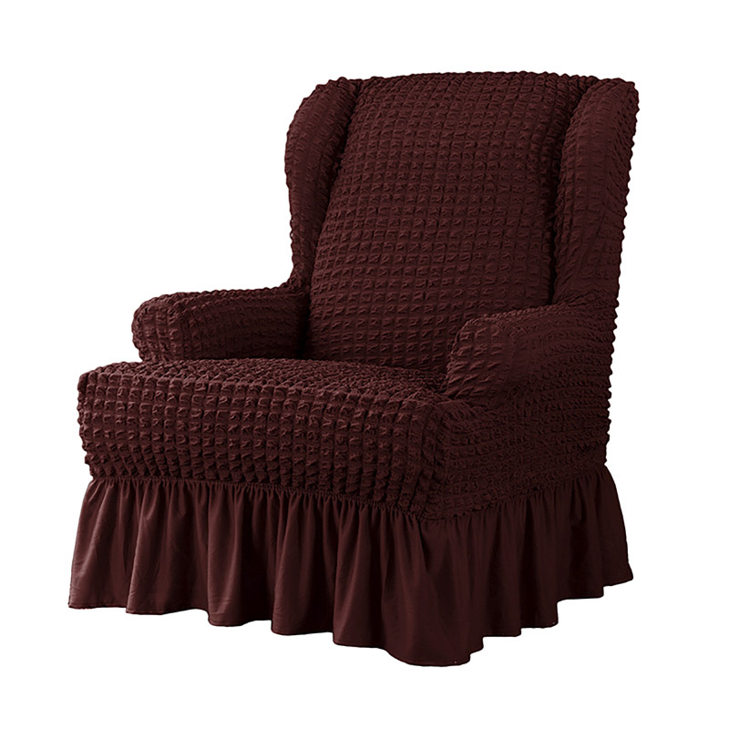 Ruffle Skirt Wing Chair Slipcover